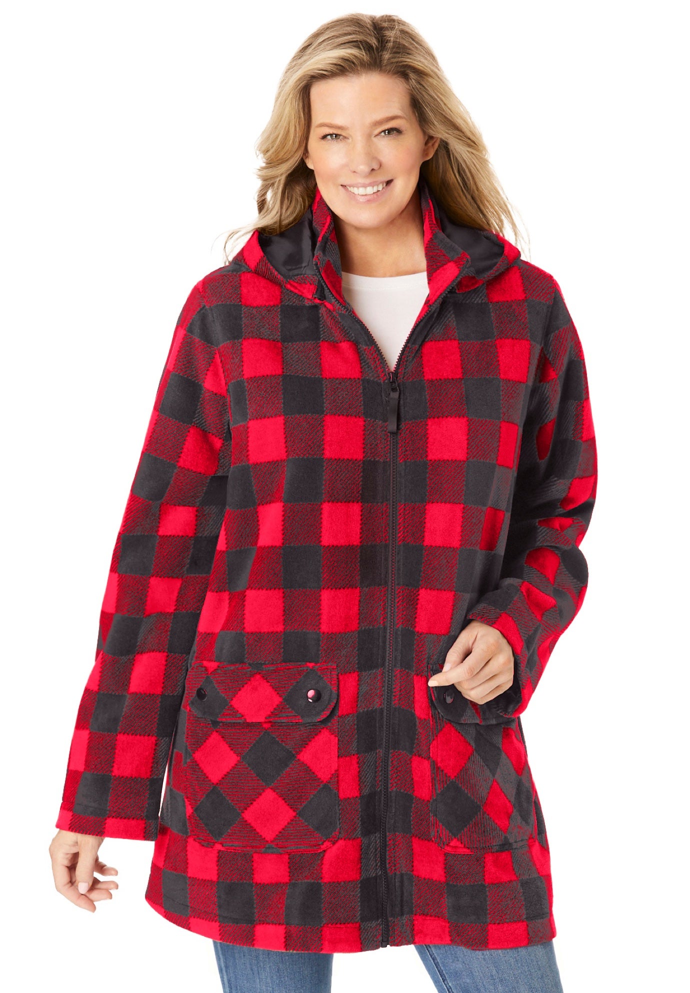 Hooded Fleece Coat image number 0