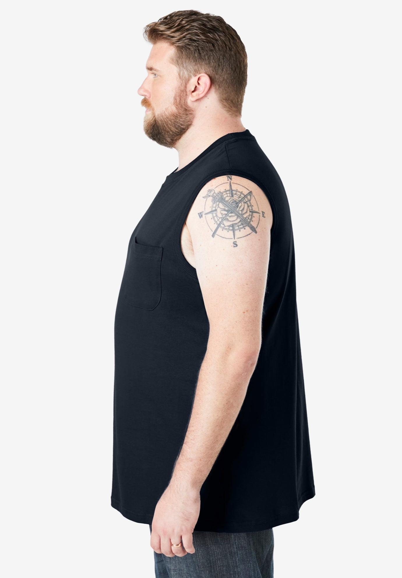 Heavyweight Pocket Muscle Tee image number 2