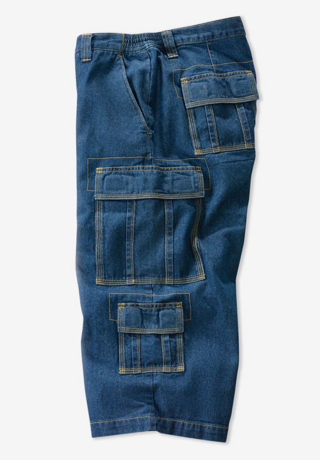 17" Side Elastic Cargo Shorts image number 5