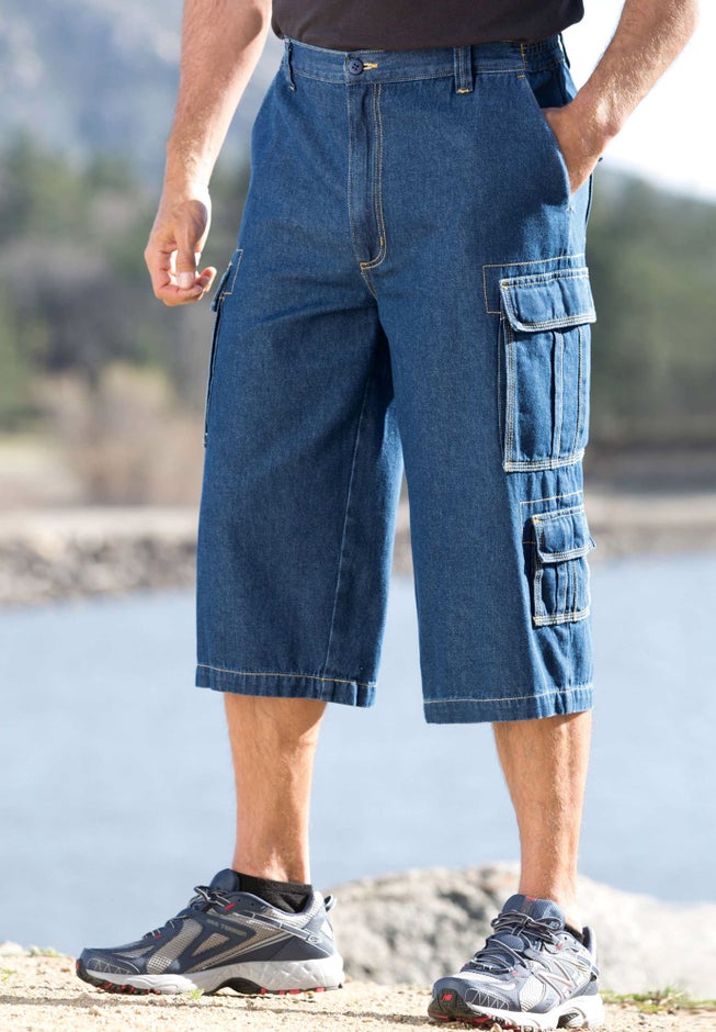 17" Side Elastic Cargo Shorts image number 6