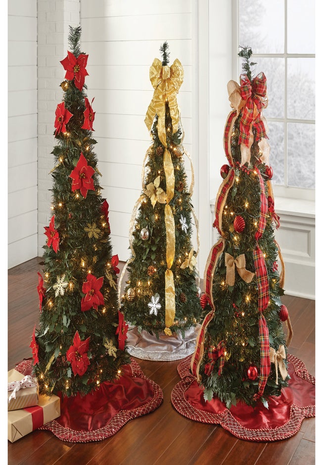 Fully Decorated Pre-Lit 4&frac12; Ft. Pop-Up Christmas Tree image number 3