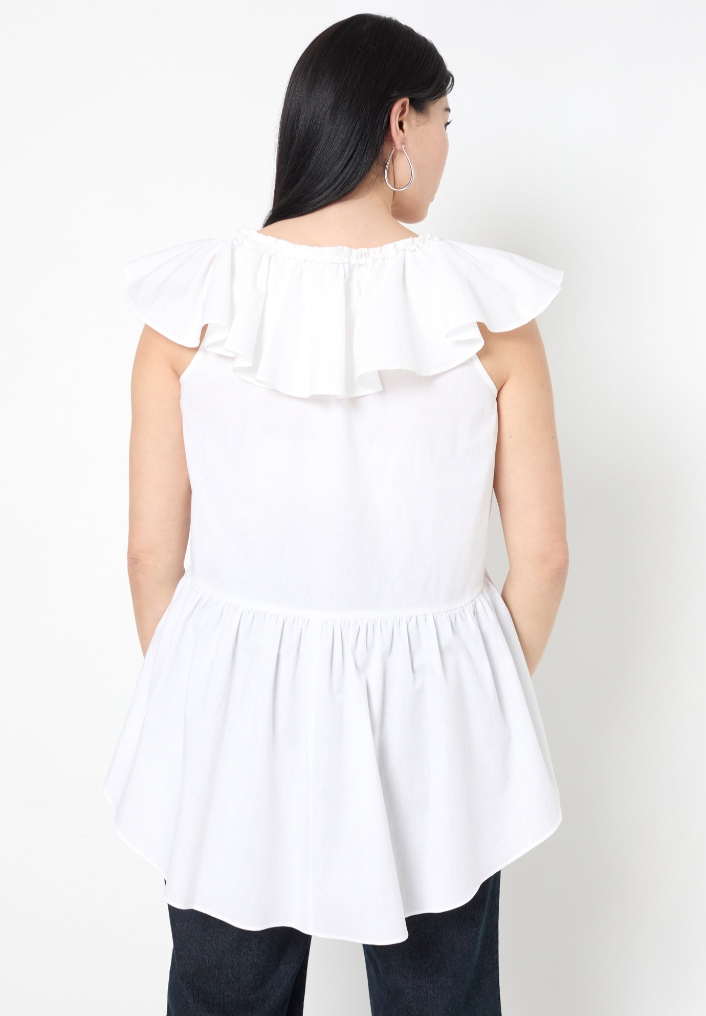 Ruffled Peplum Top image number 1