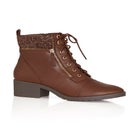 Rita Wide Width Brown Ankle Boot image number null