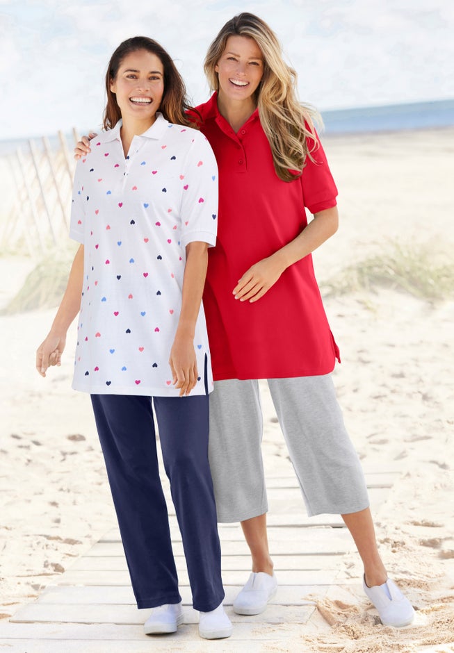 Sport Knit Straight-Leg Pull-On Pants image number 4