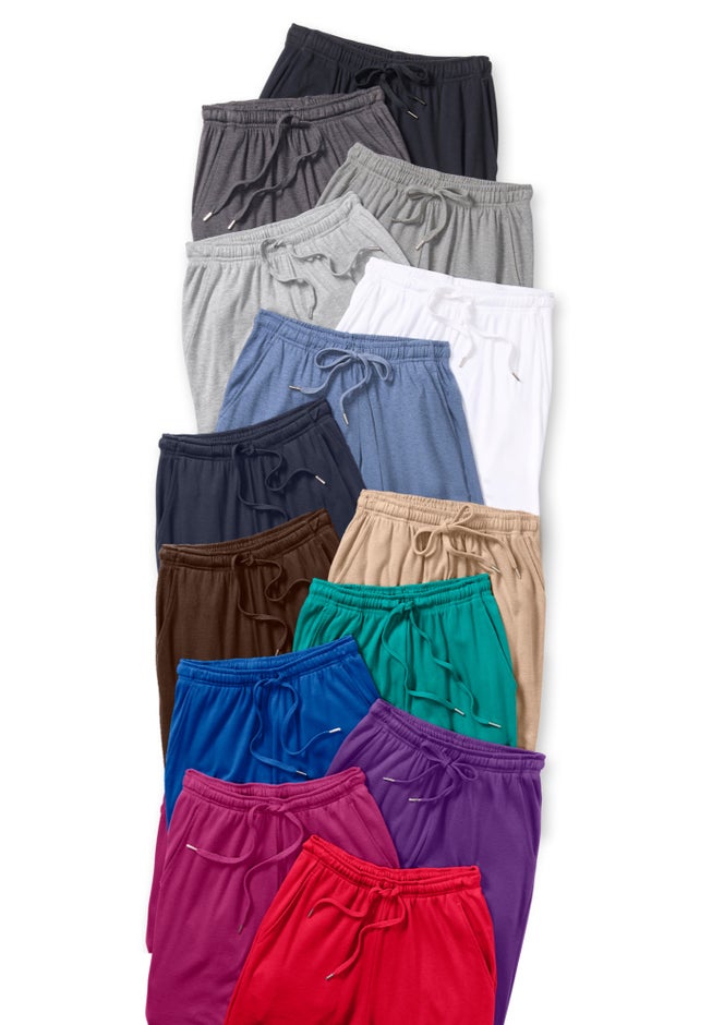 Sport Knit Straight-Leg Pull-On Pants image number 8