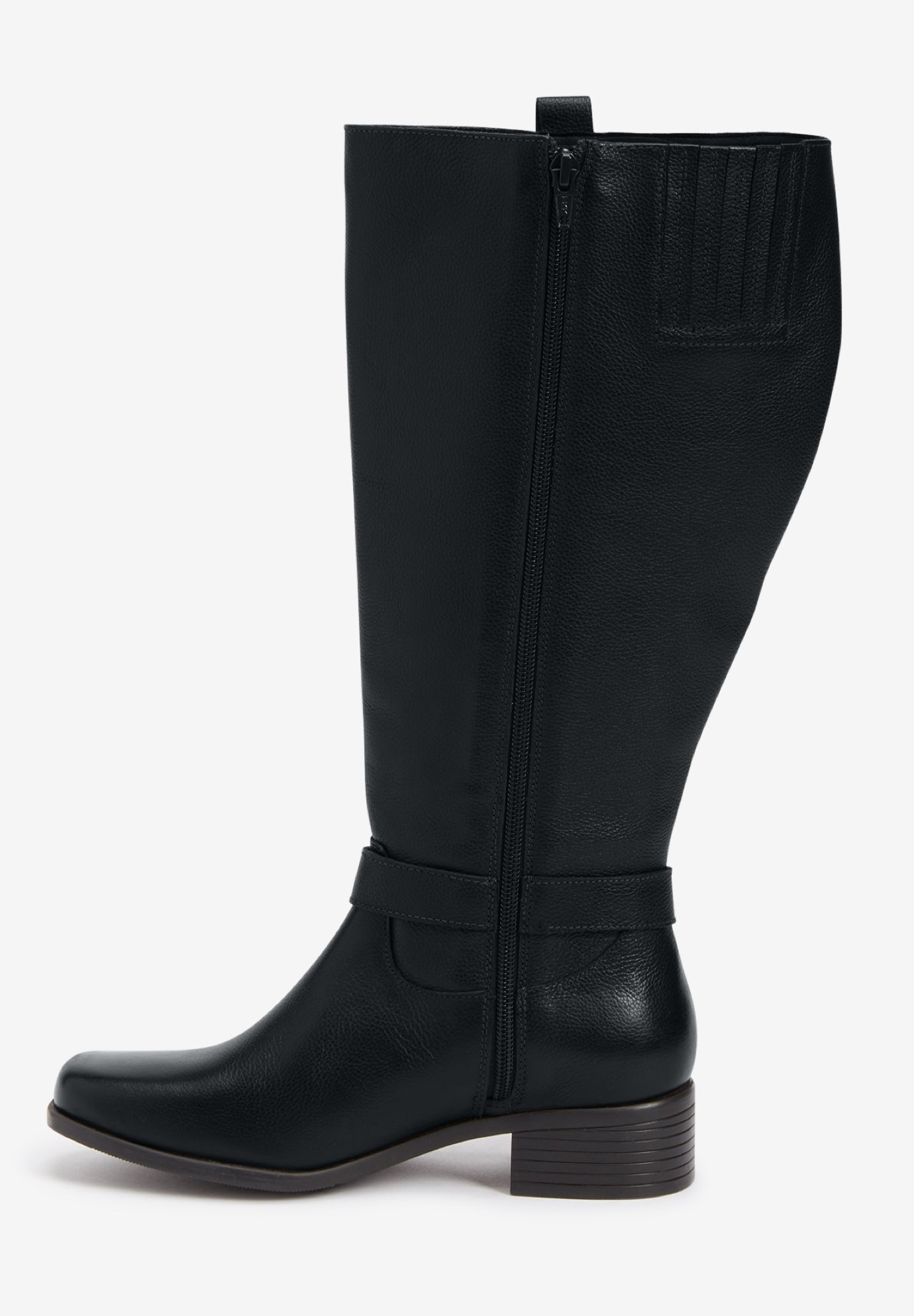 The Donna Tall Wide Calf Leather Boot By Comfortview image number 3
