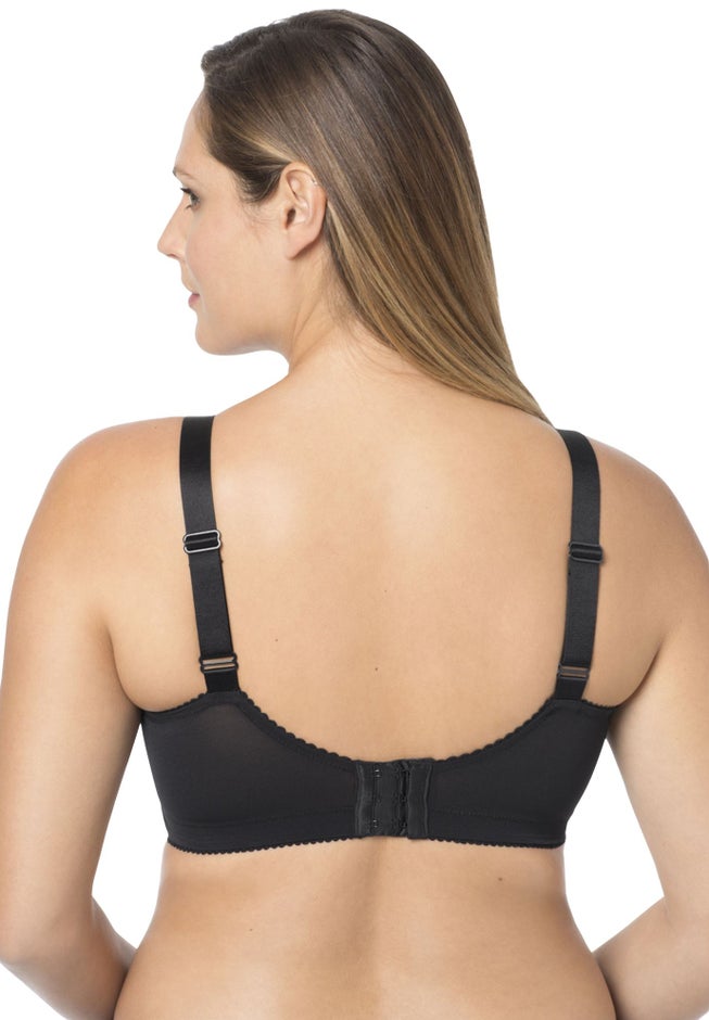 Elila&reg; Embroidered Microfiber Underwire Bra 2401 image number 1