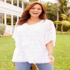 Harborview Eyelet Top image number null