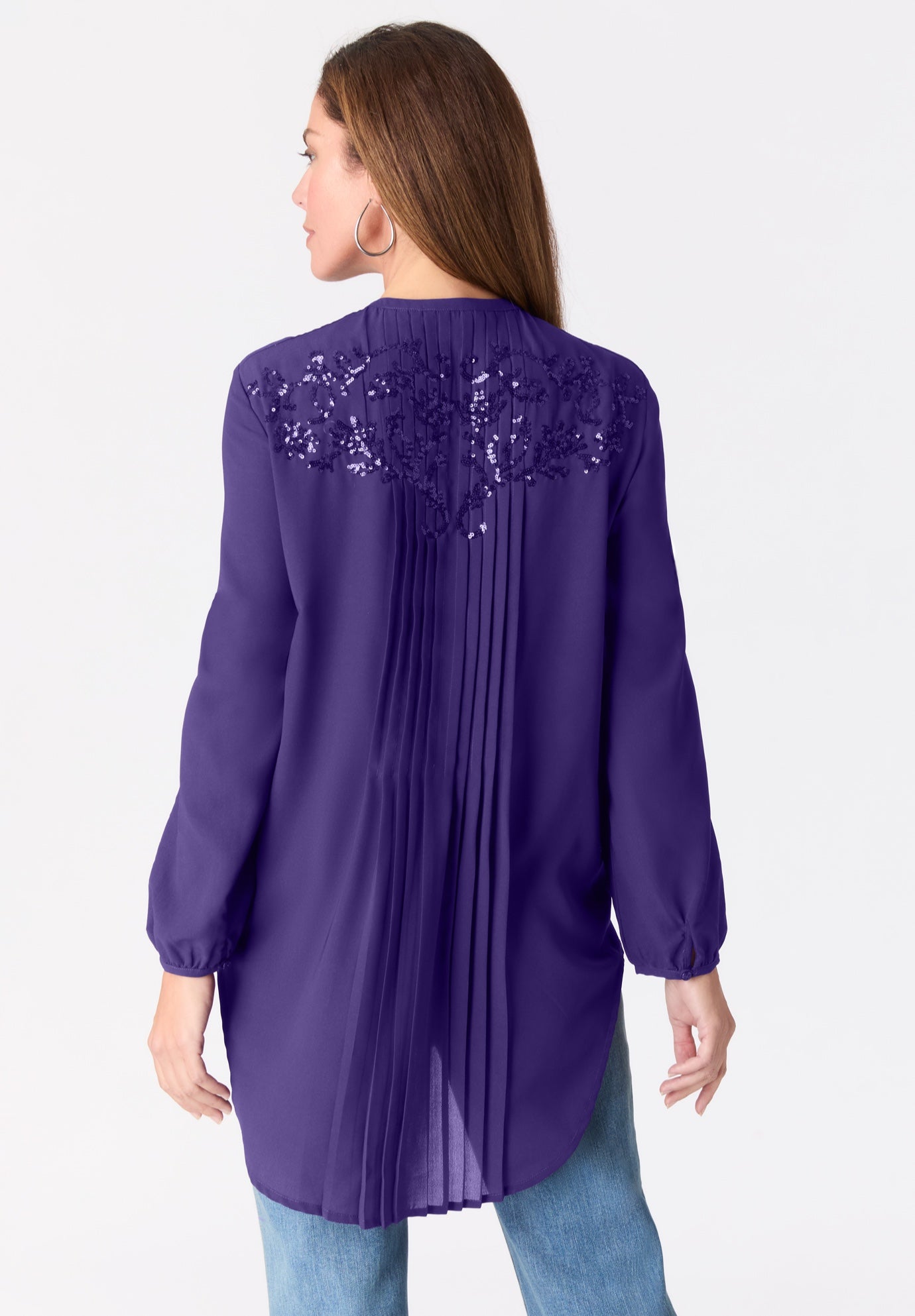 Sequin Floral Tunic image number 1