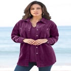 Corduroy Button-Front Shirt image number null