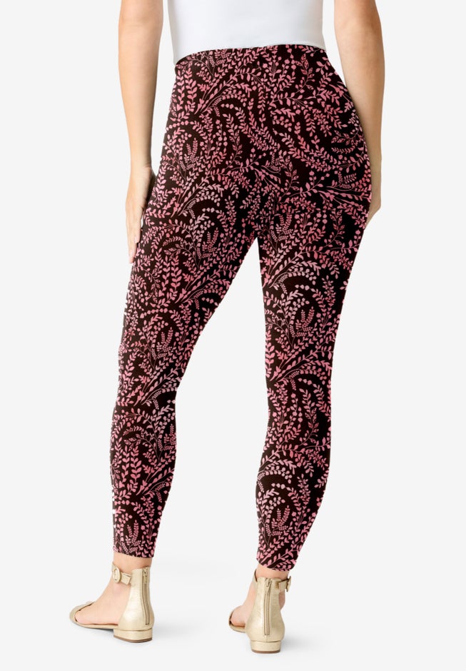 Plus Size Ankle Length Essential Stretch Legging image number 1