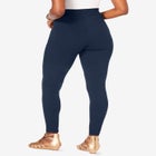 Plus Size Ankle Length Essential Stretch Legging image number null