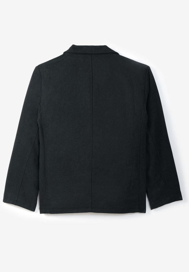 Double-Breasted Wool Peacoat image number 1