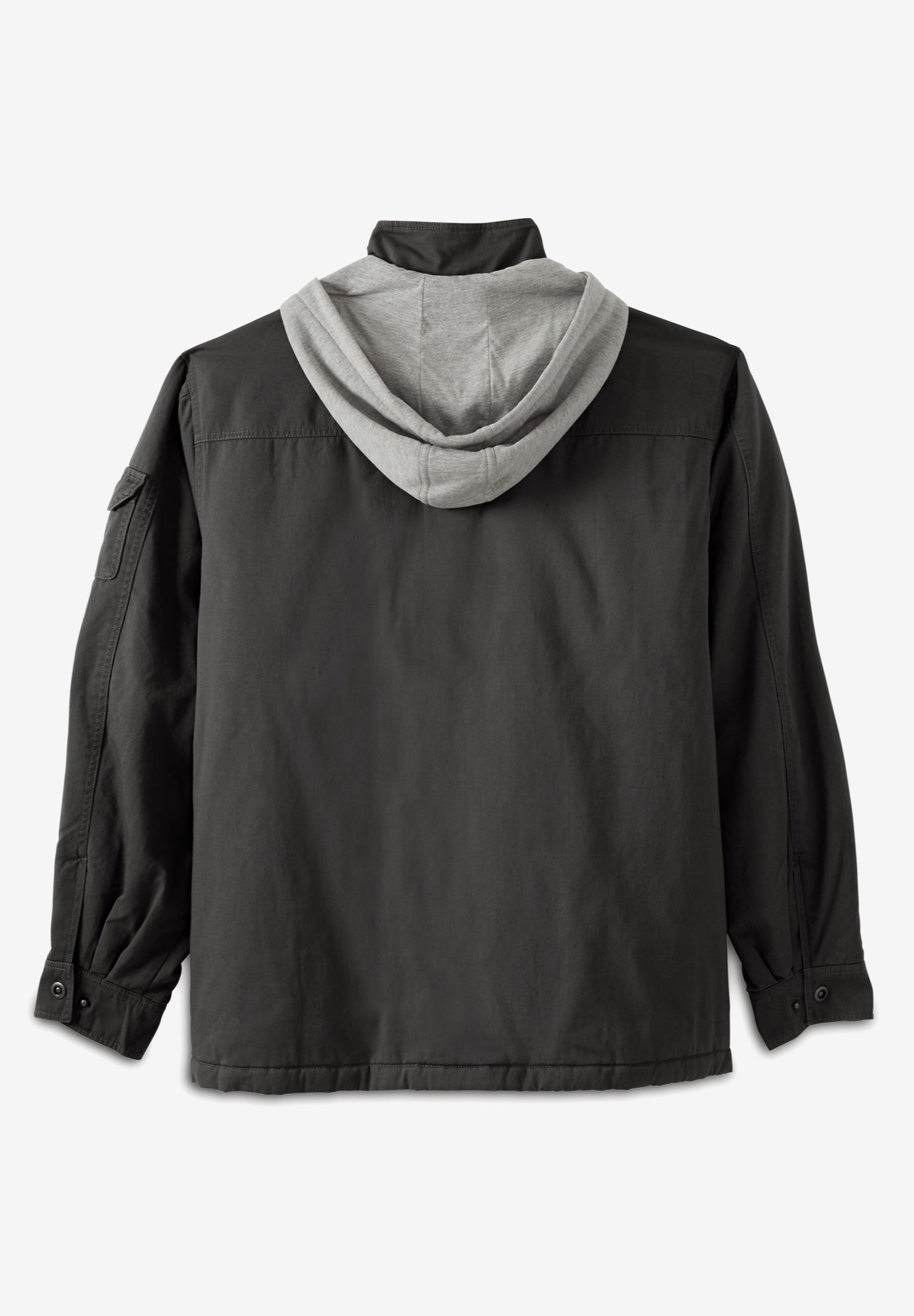 9 Pocket Twill Utility Jacket with Removable Hood image number 1