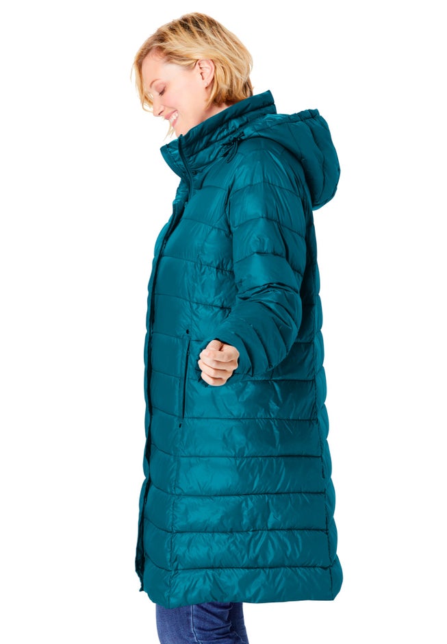 Long Packable Puffer Jacket image number 2