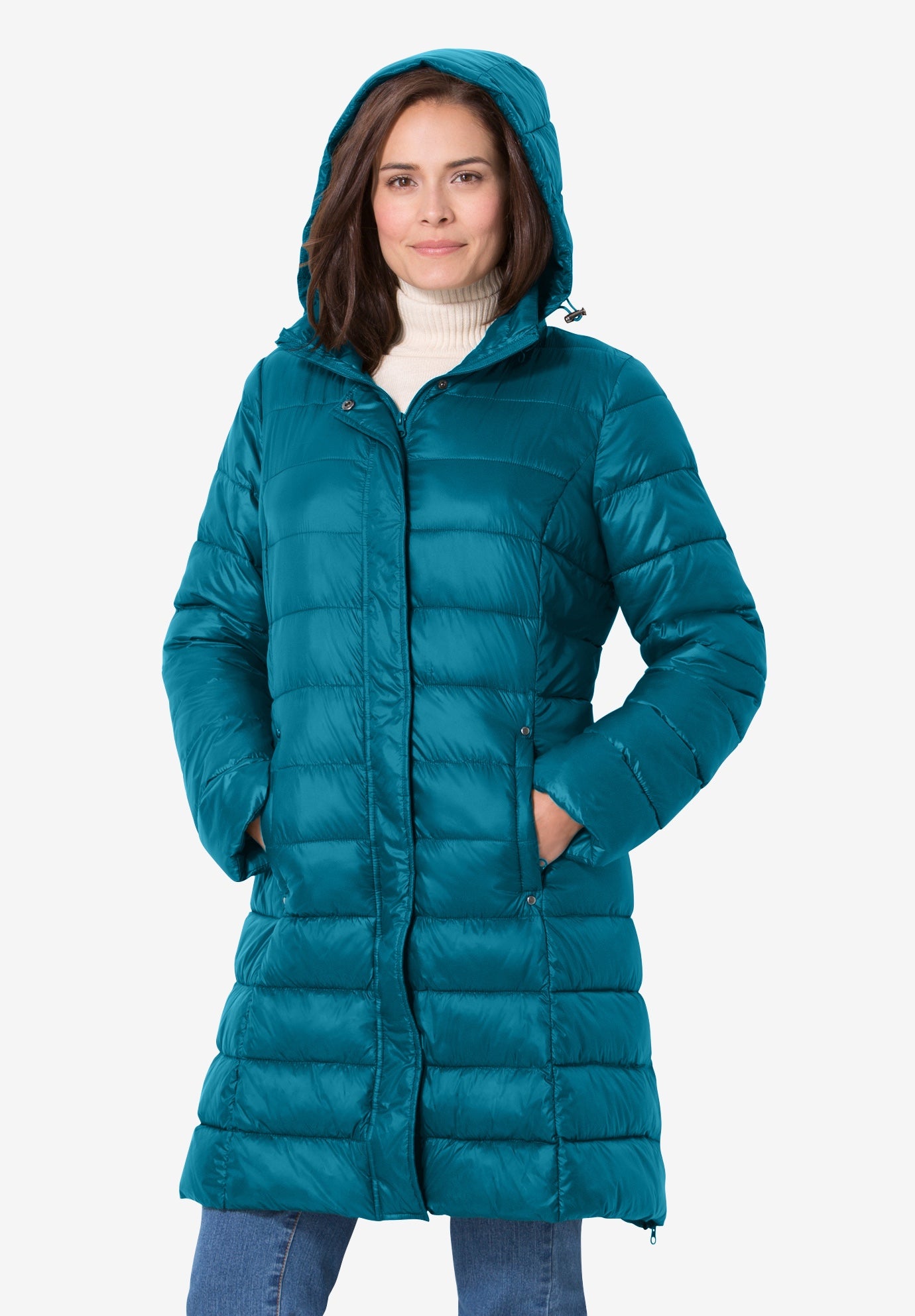 Long Packable Puffer Jacket image number 0