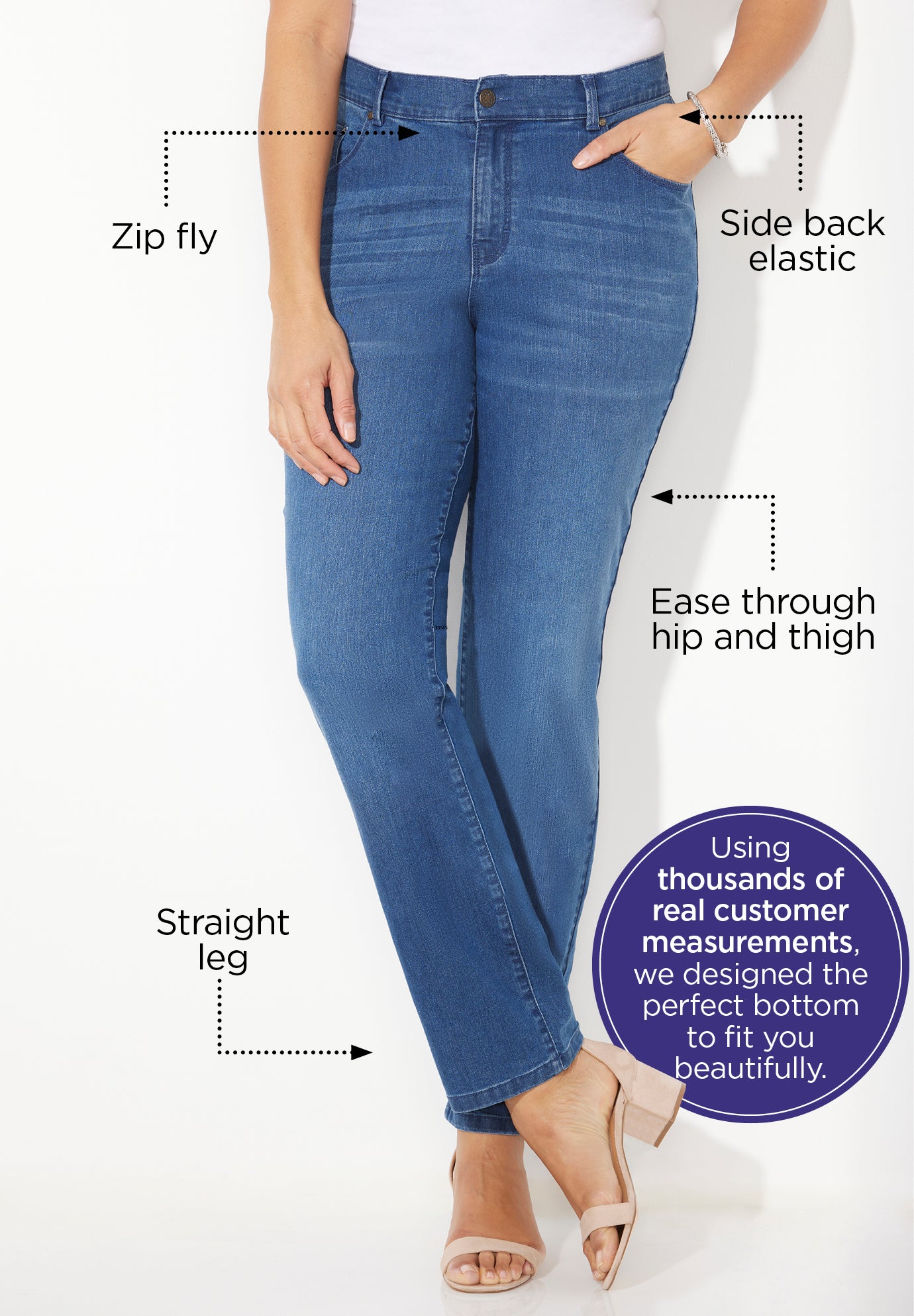 Right Fit&reg; Moderately Curvy Jean image number 3