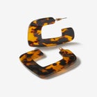 Tortoiseshell Hoop Earrings image number null