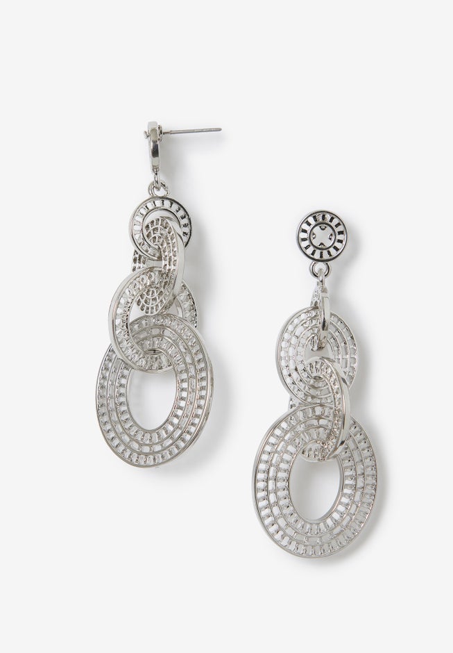 Interlocking Drop Earrings image number null