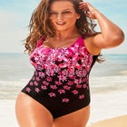 Chlorine Resistant Tank One Piece Swimsuit image number null