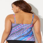 Smocked Bandeau Tankini Top image number null