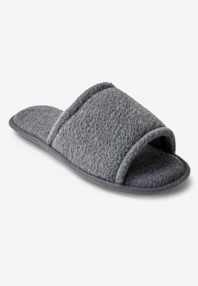 Fleece lined slide slipper image number 0