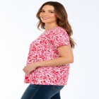 Stretch Cotton Trapeze Tee image number null