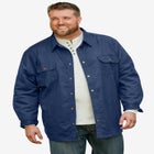 Flannel-Lined Twill Shirt Jacket image number null