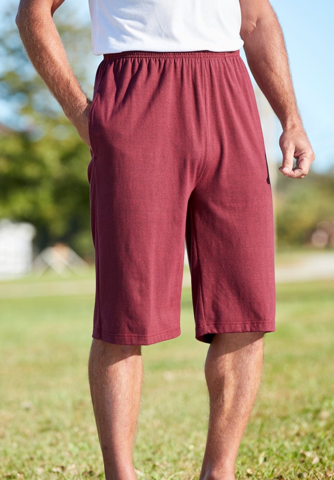 Lightweight Longer Length Jersey Shorts image number 4