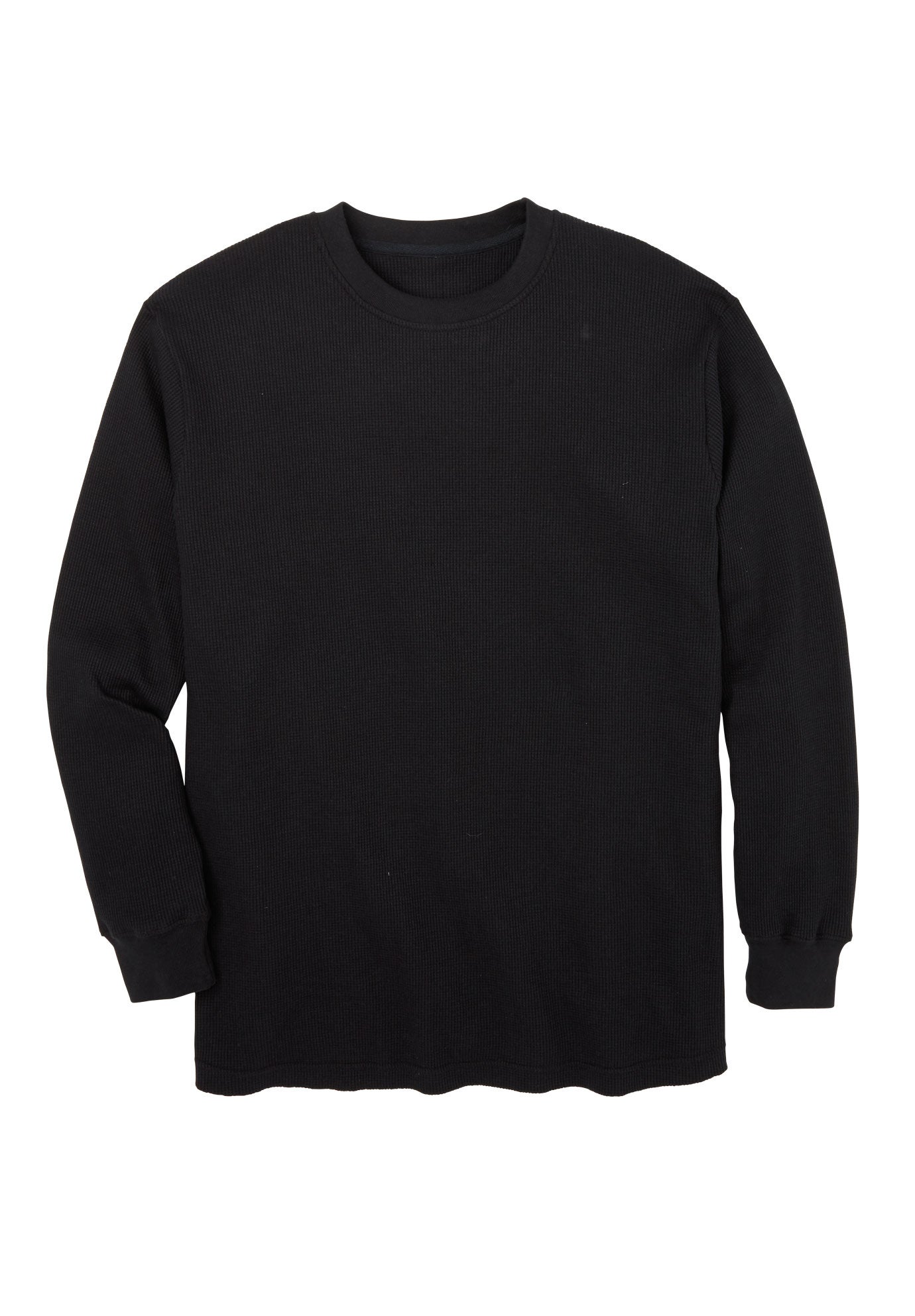 Waffle-Knit Thermal Crewneck Tee image number 0