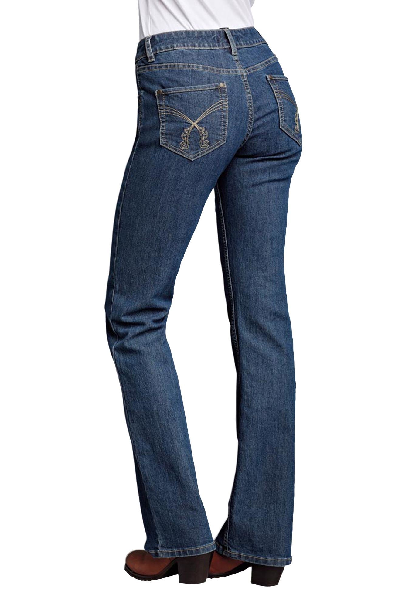 Stretch Mid-rise Bootcut Jeans image number 1