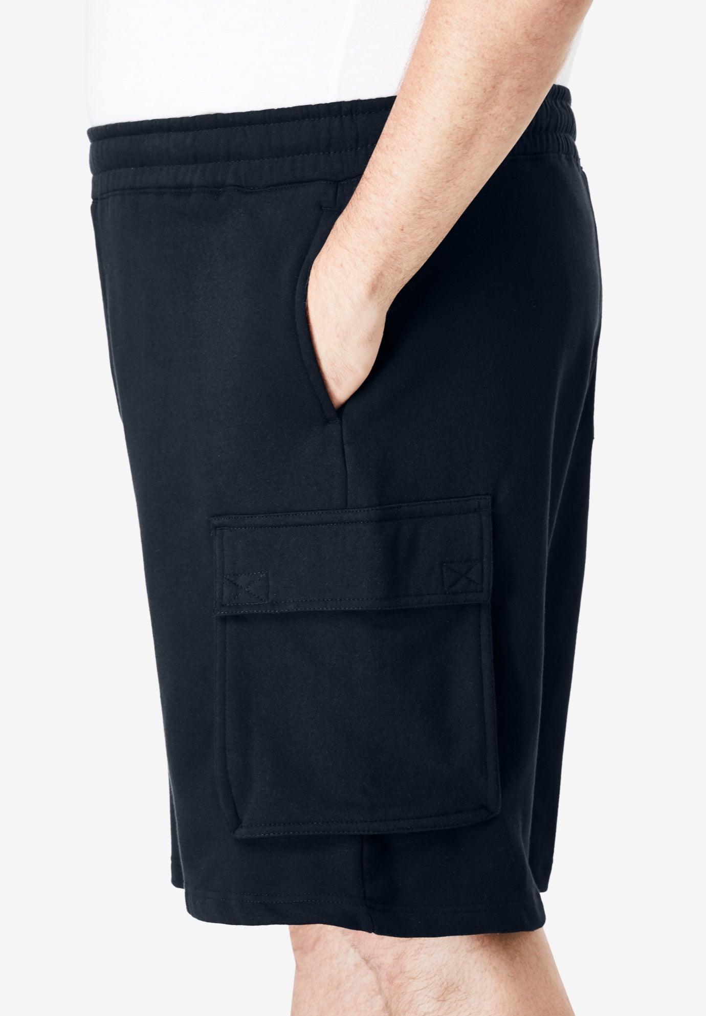 10" Fleece Cargo Shorts image number 1