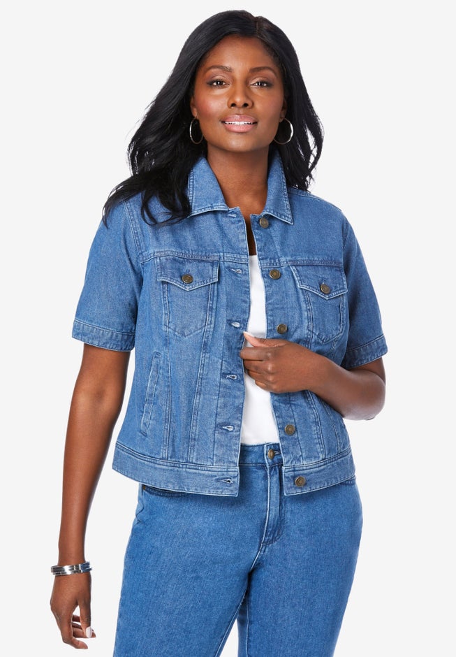 Short Sleeve Denim Jacket image number 2