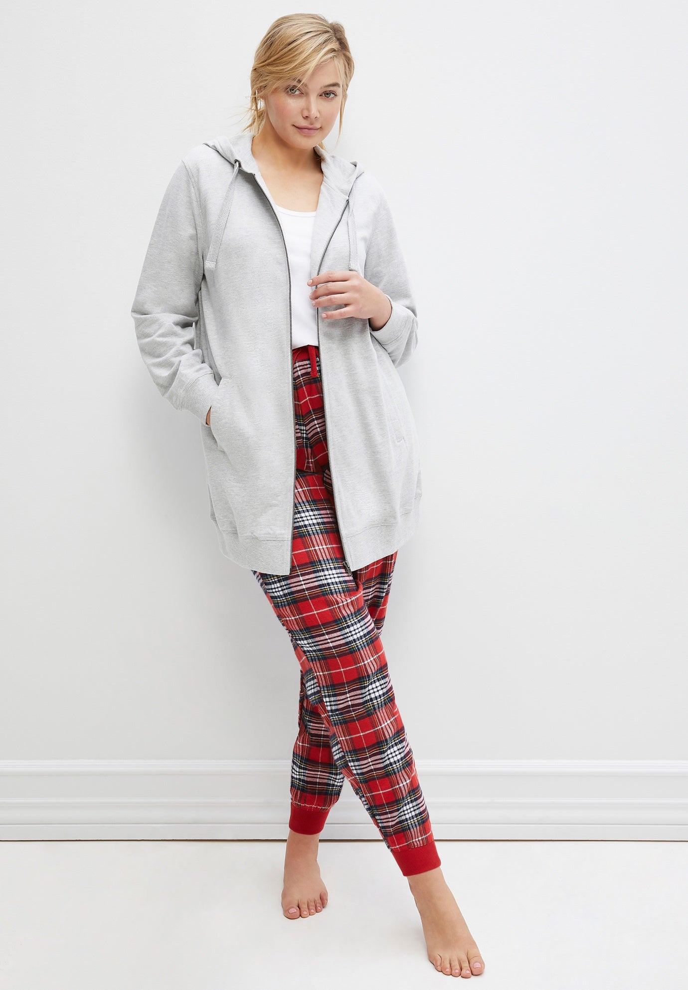 Plaid Flannel Sleep Pants image number 4