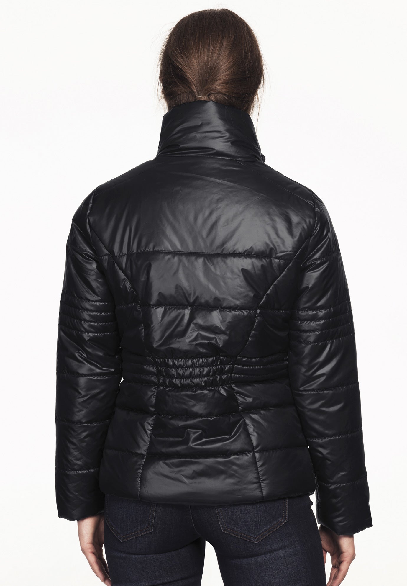 Short Puffer Zip Front Jacket image number 1