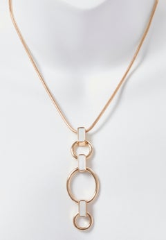 Triple Hoop Pendant Necklace