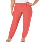 Plus Size Classic Bend Over&reg; Structured Straight Leg Pull-On Pant image number null