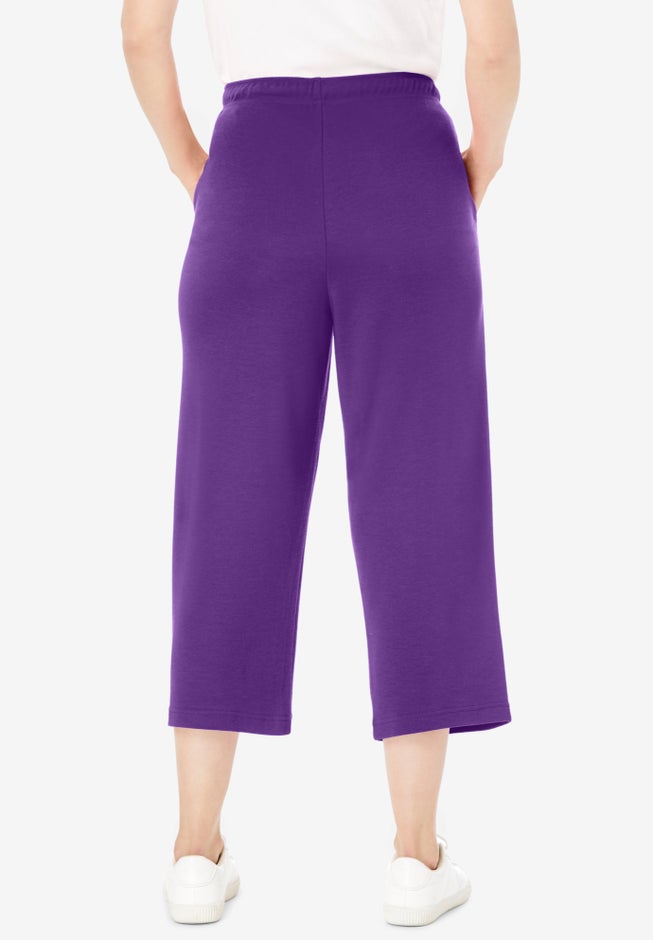 Sport-Knit Pull-On Capri Pants image number 1