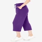 Sport-Knit Pull-On Capri Pants image number null