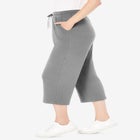 Sport-Knit Pull-On Capri Pants image number null