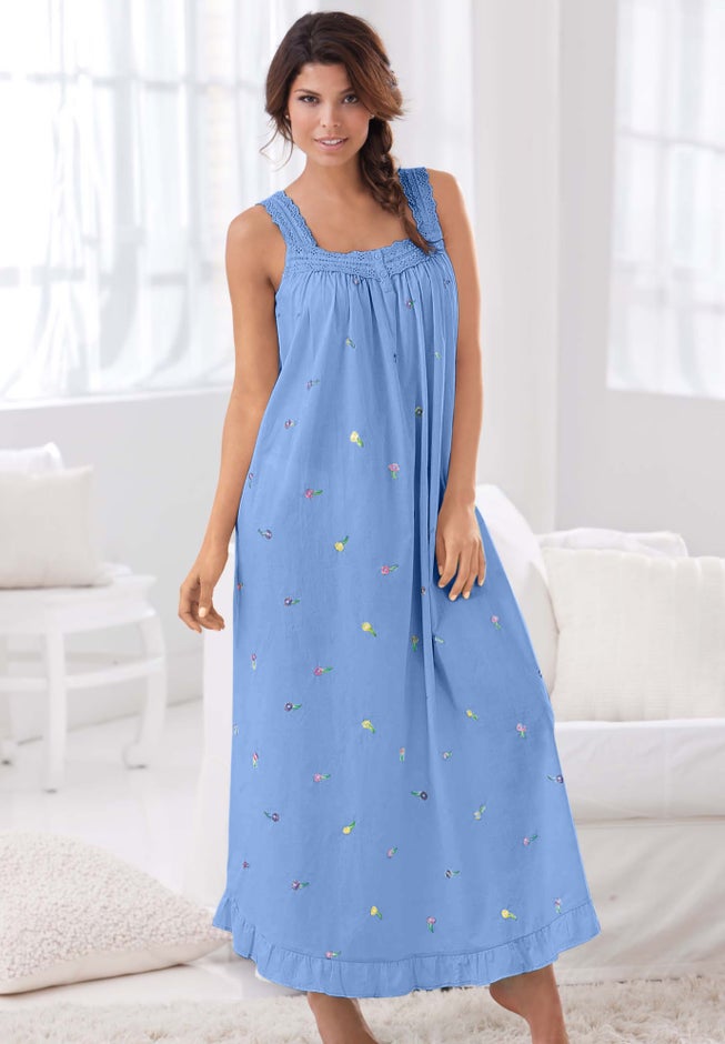 Long Embroidered Gown image number 2