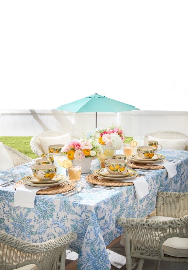 Roma Hand-Woven Resin Wicker Stacking Chair with Toss Pillow & Seat Cushion image number 3