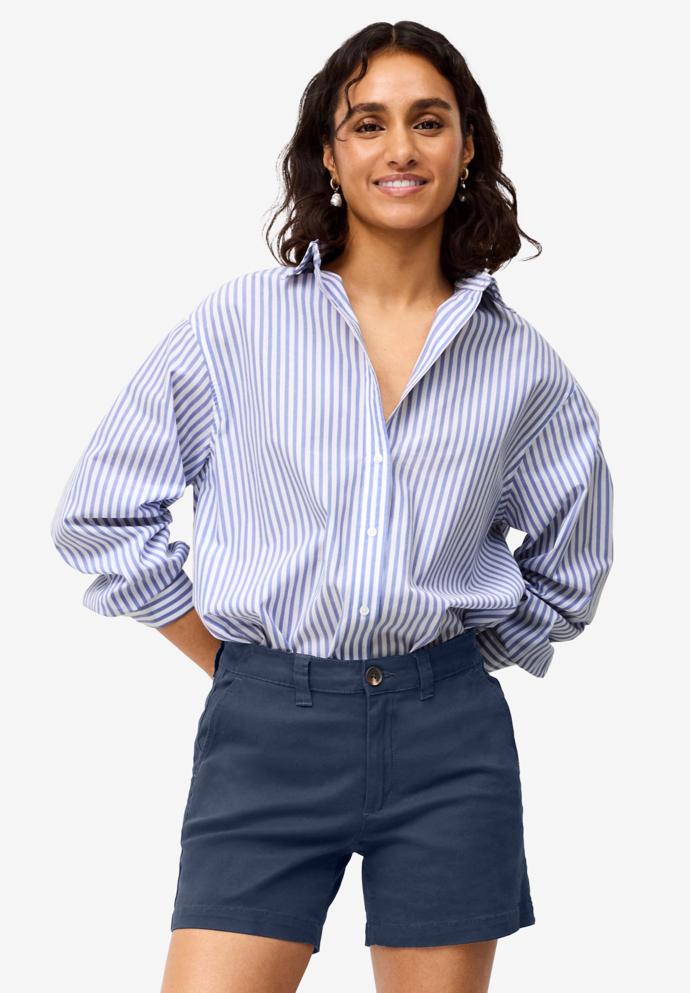 Stretch Chino Mid-rise Shorts image number 3