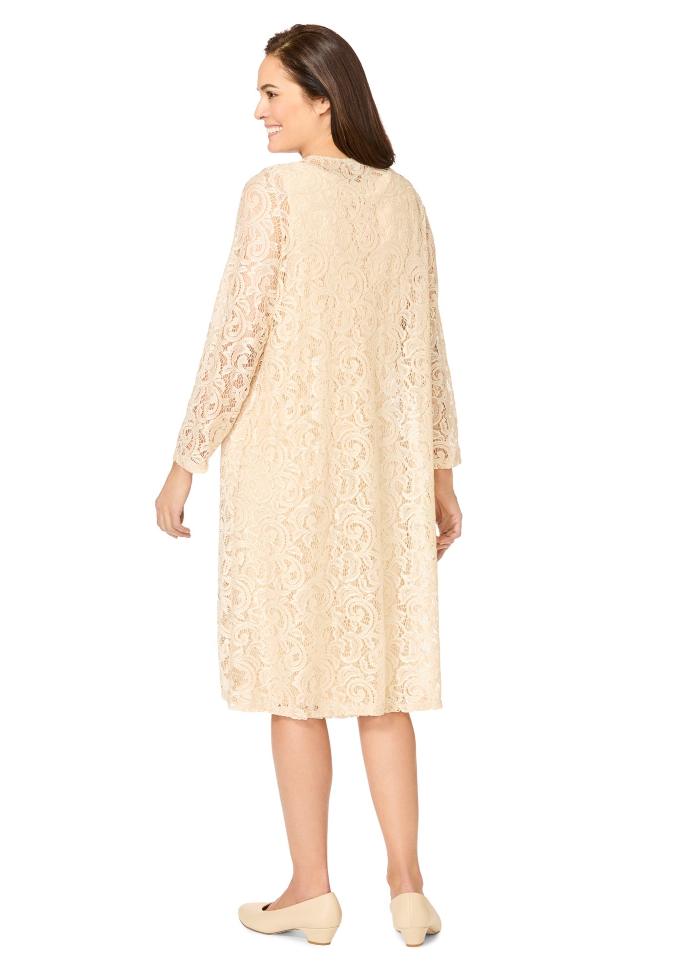 2 piece Lace Jacket Dress image number 1