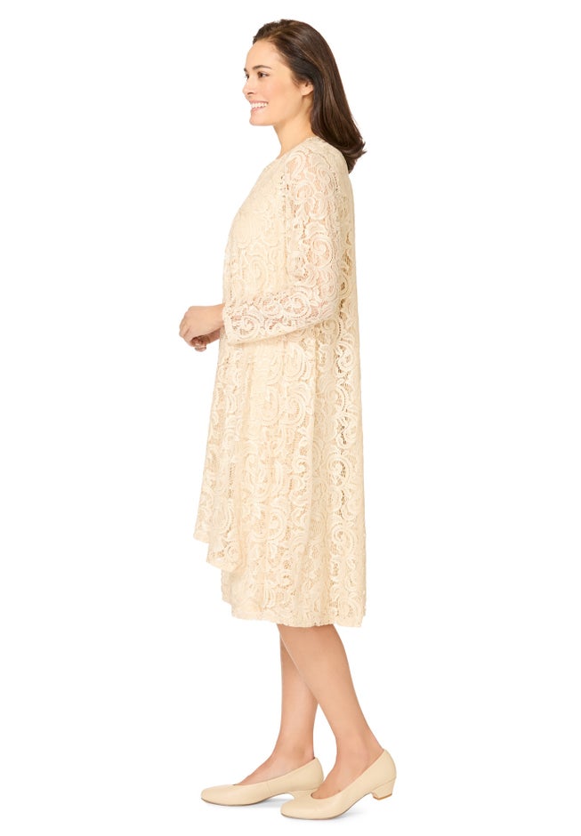 2 piece Lace Jacket Dress image number 2