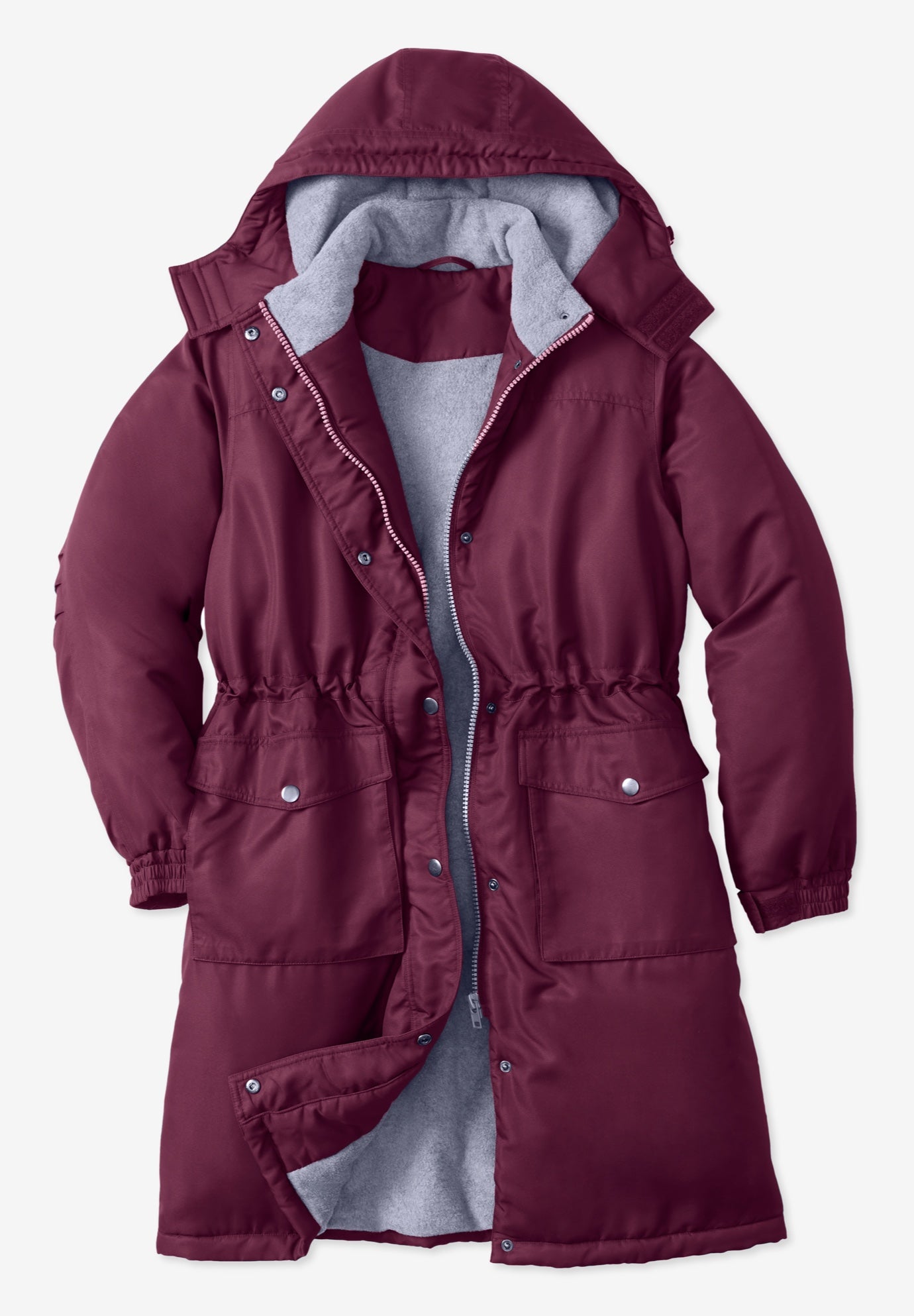 Mid-Length Microfiber Parka image number 7