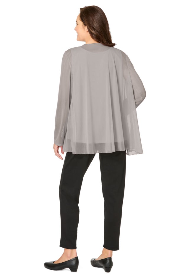 2-piece Sheer Jacket Set image number 1