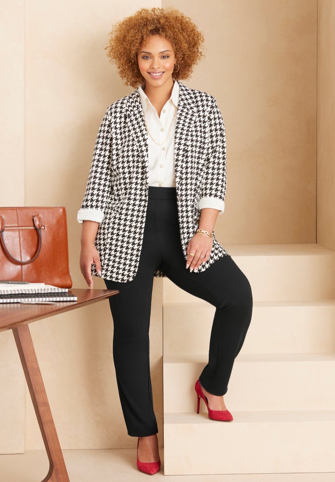 Liz&Me&reg; Slim Leg Ponte Knit Pant image number 5