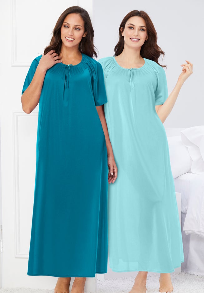 2-Pack Long Silky Gown image number 4