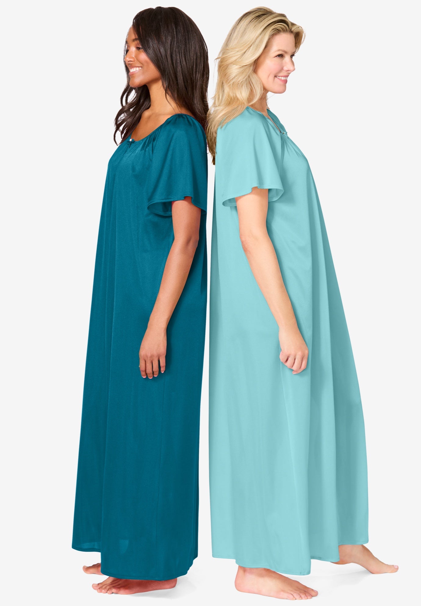 2-Pack Long Silky Gown image number 2